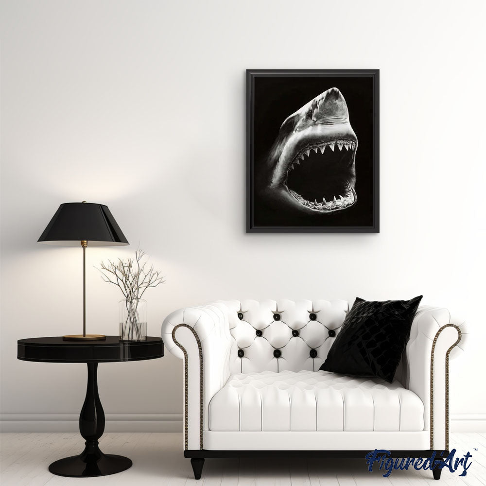 Dipingere con i Numeri Adulti,Squalo animale Kit Pittura Numeri Fai da Te,con Pittura Acrilica e Pennelli,Tela Olio Paint by Numbers per Bambini Principianti Decora la casa 50x65cm Senza Cornice Dipingere con i Numeri Adulti,Squalo animale Kit Pittura Numeri Fai da Te,con Pittura Acrilica e Pennelli,Tela Olio Paint by Numbers per Bambini Principianti Decora la casa 50x65cm Senza Cornice