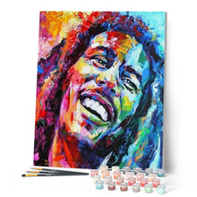 Carica l'immagine nel visualizzatore di Gallery, Dipingere con i numeri - Bob Marley Acquerello Figured'Art