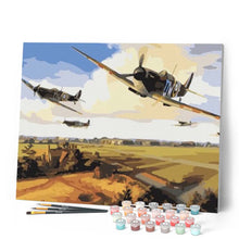 Carica l'immagine nel visualizzatore di Gallery, Dipingere con i numeri - Combattimenti Aerei Figured'Art