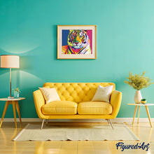 Carica l'immagine nel visualizzatore di Gallery, Dipingere con i numeri - Tigre Pop Art 2