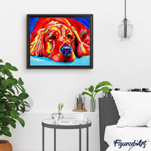 Carica l'immagine nel visualizzatore di Gallery, Dipingere con i numeri - Cane Rosso Sdraiato Sul Pavimento