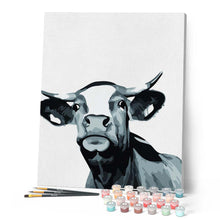 Carica l'immagine nel visualizzatore di Gallery, Dipingere con i numeri - Mucca Con Stile Figured'Art