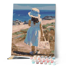 Carica l'immagine nel visualizzatore di Gallery, Dipingere con i numeri - Ragazza Con La Sua Borsa Estiva Figured'Art
