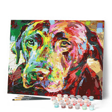 Carica l'immagine nel visualizzatore di Gallery, Dipingere con i numeri - Cane E Terra Colorati Figured'Art
