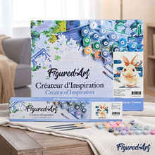 Carica l'immagine nel visualizzatore di Gallery, Dipingere con i numeri - Coniglio Con Fiori
