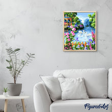 Carica l'immagine nel visualizzatore di Gallery, Dipingere con i numeri - Il Lago Dei Cigni In Una Giornata Di Sole