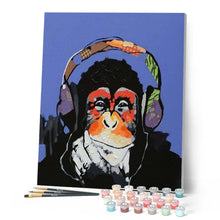 Carica l'immagine nel visualizzatore di Gallery, Dipingere con i numeri - Scimmia DJ Figured'Art