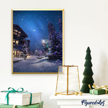 Carica l'immagine nel visualizzatore di Gallery, Dipingere con i numeri - Strada A Natale