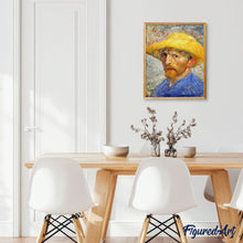 Carica l'immagine nel visualizzatore di Gallery, Dipingere con i numeri - Van Gogh Autoritratto Con Cappello Di Paglia