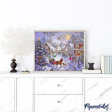 Carica l'immagine nel visualizzatore di Gallery, Dipingere con i numeri - Cottage Di Natale