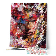 Carica l'immagine nel visualizzatore di Gallery, Dipingere con i numeri - Volto Femminile Astratto Figured'Art