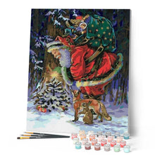Carica l'immagine nel visualizzatore di Gallery, Dipingere con i numeri - Babbo Natale Porta I Doni Figured'Art