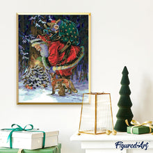 Carica l'immagine nel visualizzatore di Gallery, Dipingere con i numeri - Babbo Natale Porta I Doni