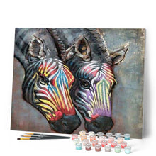 Carica l'immagine nel visualizzatore di Gallery, Dipingere con i numeri - Zebre Figured'Art