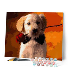 Carica l'immagine nel visualizzatore di Gallery, Dipingere con i numeri - Cane Romantico Figured'Art