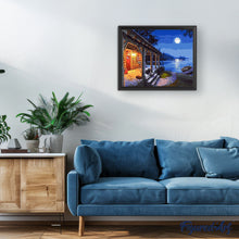 Carica l'immagine nel visualizzatore di Gallery, Dipingere con i numeri - Baita E Vista Al Chiaro Di Luna