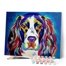 Carica l'immagine nel visualizzatore di Gallery, Dipingere con i numeri - Cane Con Tutti I Colori Figured'Art