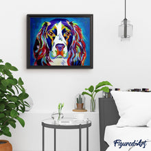 Carica l'immagine nel visualizzatore di Gallery, Dipingere con i numeri - Cane Con Tutti I Colori