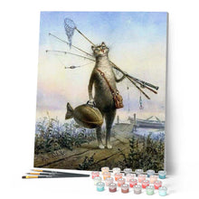 Carica l'immagine nel visualizzatore di Gallery, Dipingere con i numeri - Gatto Che Pesca Figured'Art