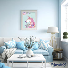 Carica l'immagine nel visualizzatore di Gallery, Dipingere con i numeri - Unicorno Rosa