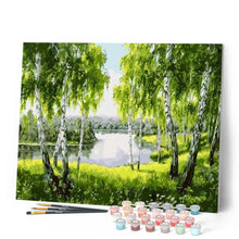 Carica l'immagine nel visualizzatore di Gallery, Dipingere con i numeri - Alberi Vicino Al Fiume Figured'Art