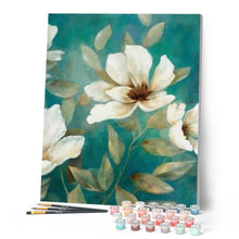 Carica l'immagine nel visualizzatore di Gallery, Dipingere con i numeri - Fiore Bianco 1 Figured'Art