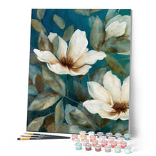 Carica l'immagine nel visualizzatore di Gallery, Dipingere con i numeri - Fiore Bianco 2 Figured'Art