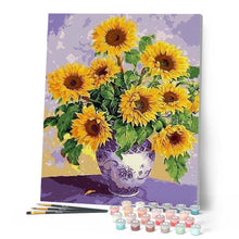Carica l'immagine nel visualizzatore di Gallery, Dipingere con i numeri - Girasoli In Vaso Antico Figured'Art