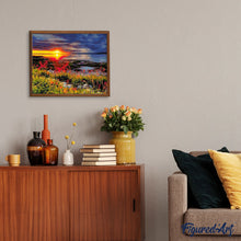 Carica l'immagine nel visualizzatore di Gallery, Dipingere con i numeri - Tramonto Vicino Alla Costa