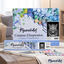 Carica l'immagine nel visualizzatore di Gallery, Dipingere con i numeri - Leopardo Grigio