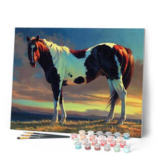 Carica l'immagine nel visualizzatore di Gallery, Dipingere con i numeri - Cavallo Bianco E Marrone Figured'Art
