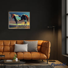 Carica l'immagine nel visualizzatore di Gallery, Dipingere con i numeri - Cavallo Bianco E Marrone