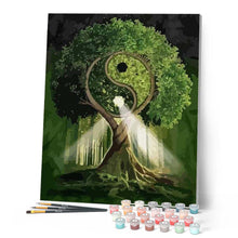 Carica l'immagine nel visualizzatore di Gallery, Dipingere con i numeri - Albero Ying Yang Figured'Art