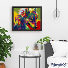 Carica l'immagine nel visualizzatore di Gallery, Dipingere con i numeri - Lupo E Aquila Pop Art