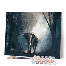 Carica l'immagine nel visualizzatore di Gallery, Dipingere con i numeri - Elefante Nella Foresta Oscura Figured'Art