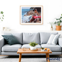 Carica l'immagine nel visualizzatore di Gallery, Dipingere con i numeri - Donna In Riva Al Mare