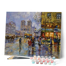 Carica l'immagine nel visualizzatore di Gallery, Dipingere con i numeri - Notre Dame Vintage A Parigi Figured'Art