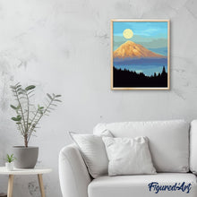 Carica l'immagine nel visualizzatore di Gallery, Dipingere con i numeri - Montagna E Luna Piena