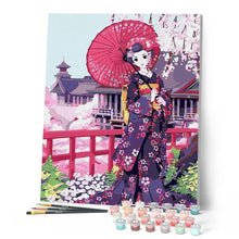 Carica l'immagine nel visualizzatore di Gallery, Dipingere con i numeri - Kimono Giapponese Figured'Art