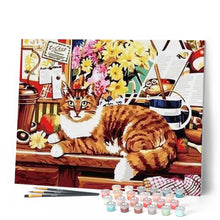 Carica l'immagine nel visualizzatore di Gallery, Dipingere con i numeri - Gatto Di Città Figured'Art