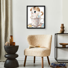 Carica l'immagine nel visualizzatore di Gallery, Dipingere con i numeri - Gatto Con Tazza Di Tè