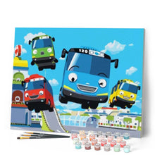 Carica l'immagine nel visualizzatore di Gallery, Dipingere con i numeri - Autobus Colorati Figured'Art