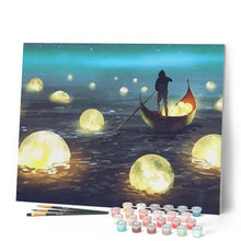 Carica l'immagine nel visualizzatore di Gallery, Dipingere con i numeri - Lago Al Chiaro Di Luna Figured'Art