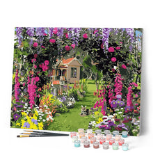 Carica l'immagine nel visualizzatore di Gallery, Dipingere con i numeri - Giardino colorato in fiore Figured'Art