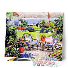 Carica l'immagine nel visualizzatore di Gallery, Dipingere con i numeri - Giardino in riva al mare Figured'Art