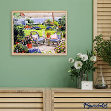 Carica l'immagine nel visualizzatore di Gallery, Dipingere con i numeri - Giardino in riva al mare
