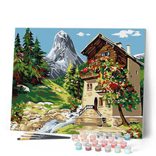 Carica l'immagine nel visualizzatore di Gallery, Dipingere con i numeri - Chalet vicino al ruscello Figured'Art