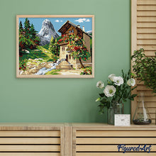 Carica l'immagine nel visualizzatore di Gallery, Dipingere con i numeri - Chalet vicino al ruscello