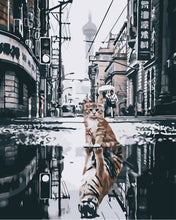 Carica l'immagine nel visualizzatore di Gallery, Dipingere con i numeri - Riflesso di tigre
