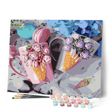 Carica l'immagine nel visualizzatore di Gallery, Dipingere con i numeri - Tè e macarons Figured'Art